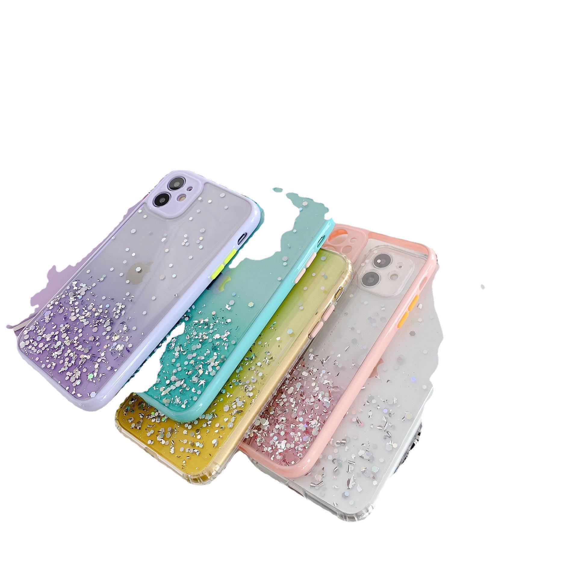 Compatible With , Epoxy Glitter 8p Gradient All-inclusive Anti-drop Cover - Image 2