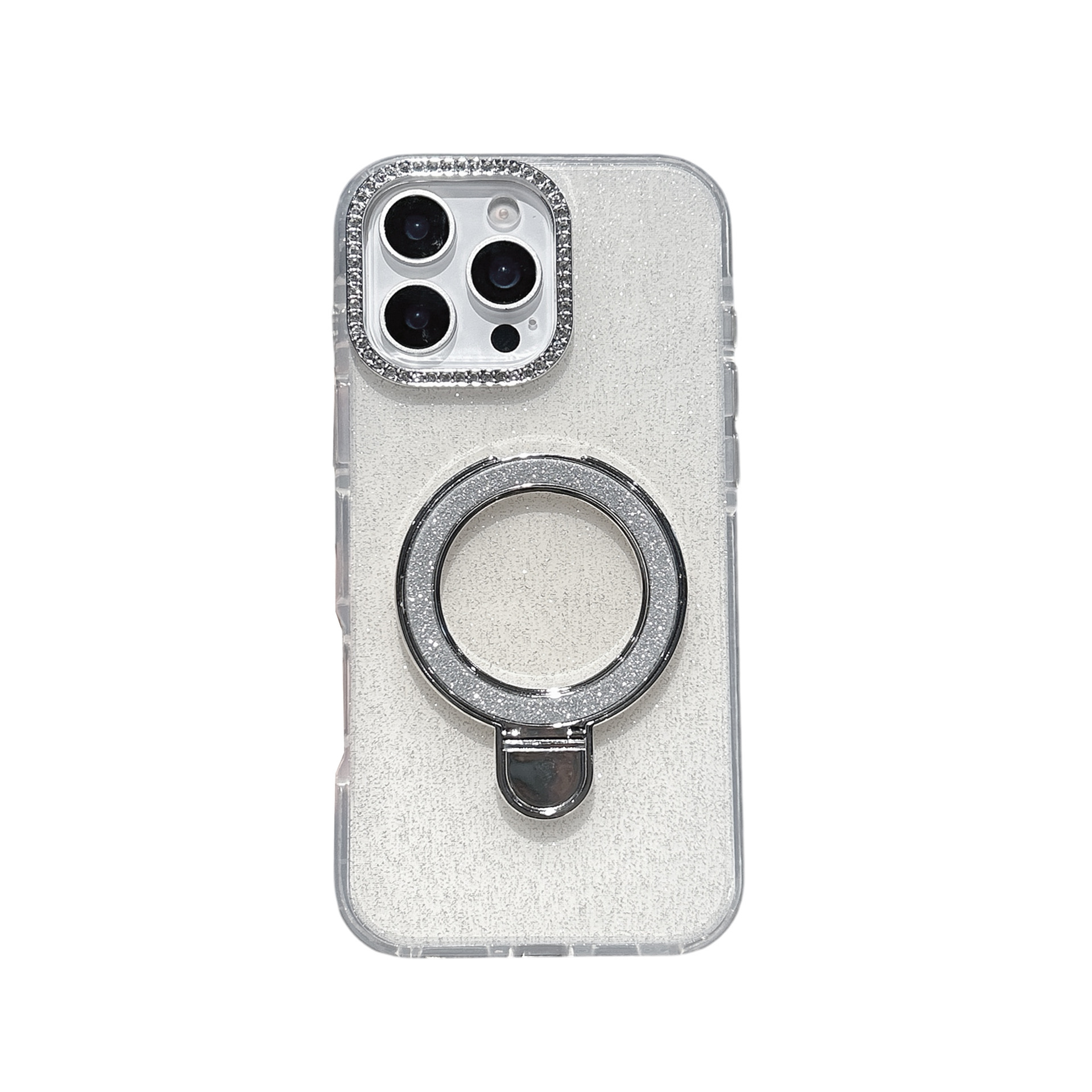 Epoxy Gradient Glitter With Rotating Bracket Mobile Phone Cases - Image 5