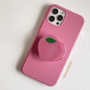 Peach Stand For  Mobile Phone Case