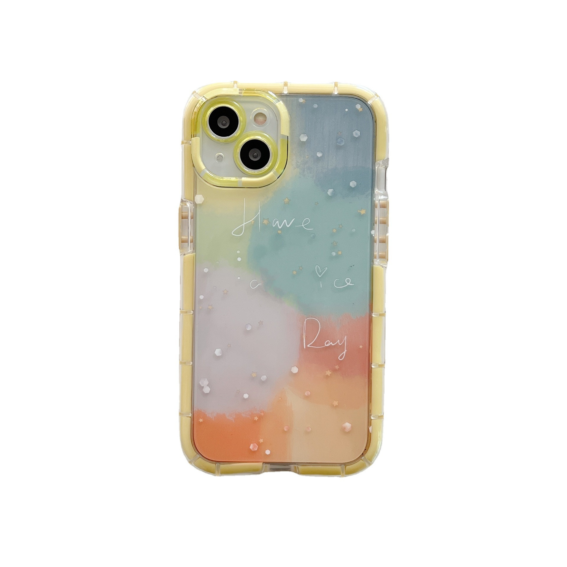 Minimalist Contrast Color Ip 14 Silicone Phone Case - Image 5