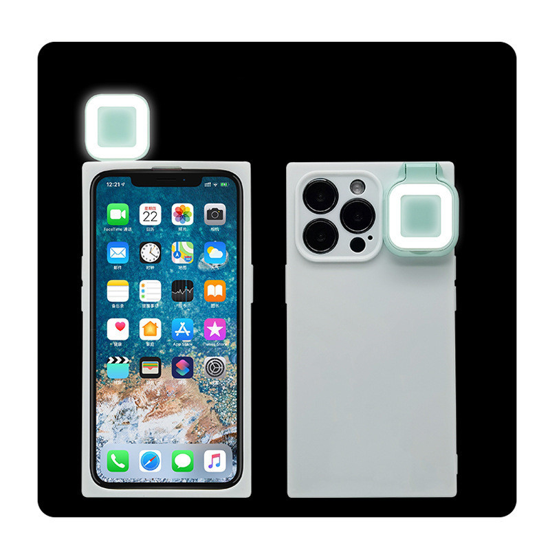 Ring Flashing Mobile Phone Case Suitable For Selfie Fill Light - Image 5