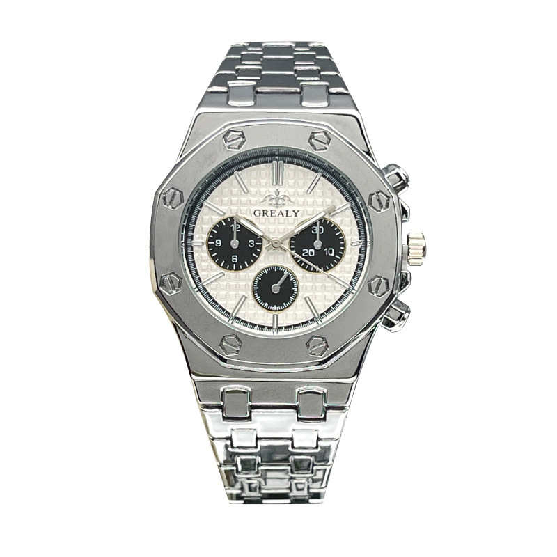 Fashion Men's And Women's Same Steel Belt Quartz With Calendar Waterproof Couple's Watch - Image 5