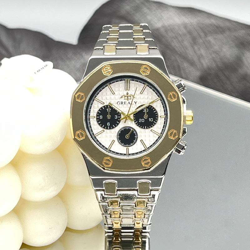 Fashion Men's And Women's Same Steel Belt Quartz With Calendar Waterproof Couple's Watch - Image 6