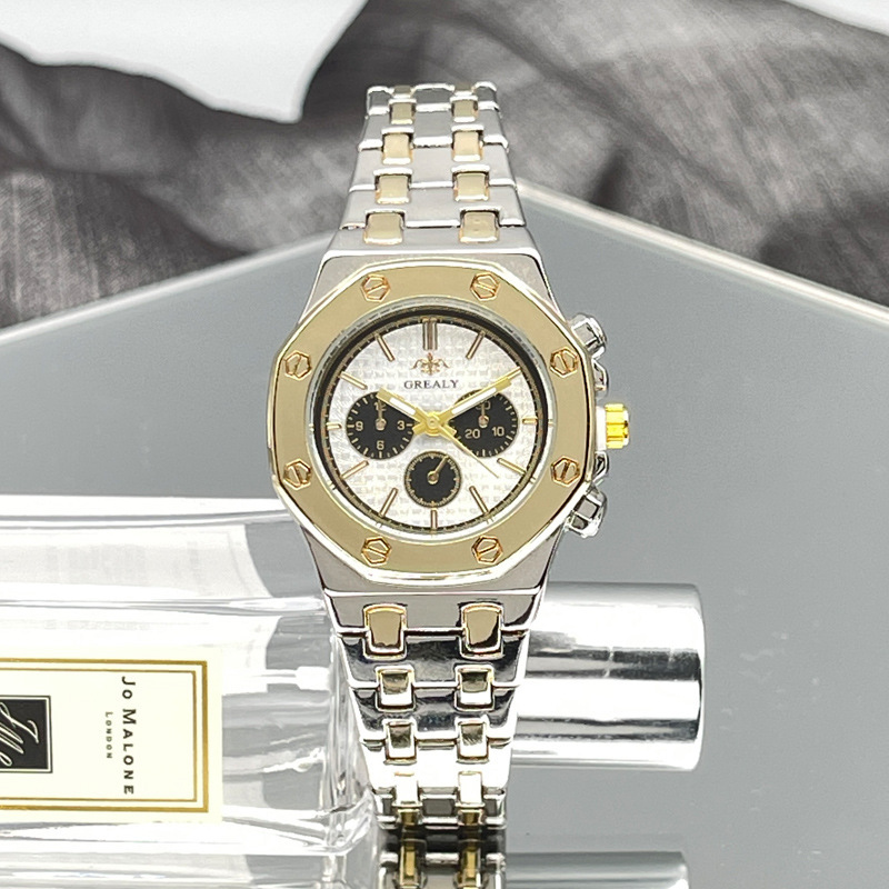 Fashion Men's And Women's Same Steel Belt Quartz With Calendar Waterproof Couple's Watch - Image 7