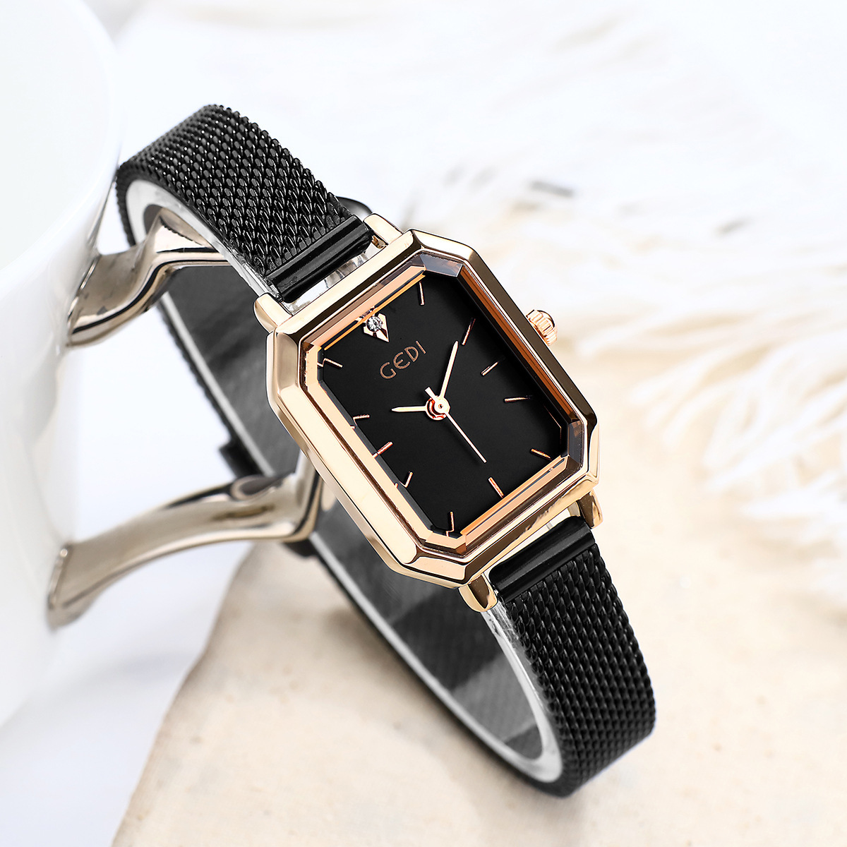 Simple All-match Casual Watch Women's Square Retro - Image 6