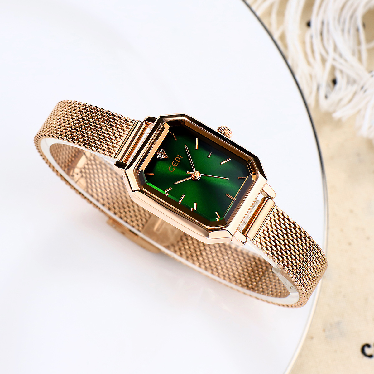 Simple All-match Casual Watch Women's Square Retro - Image 7