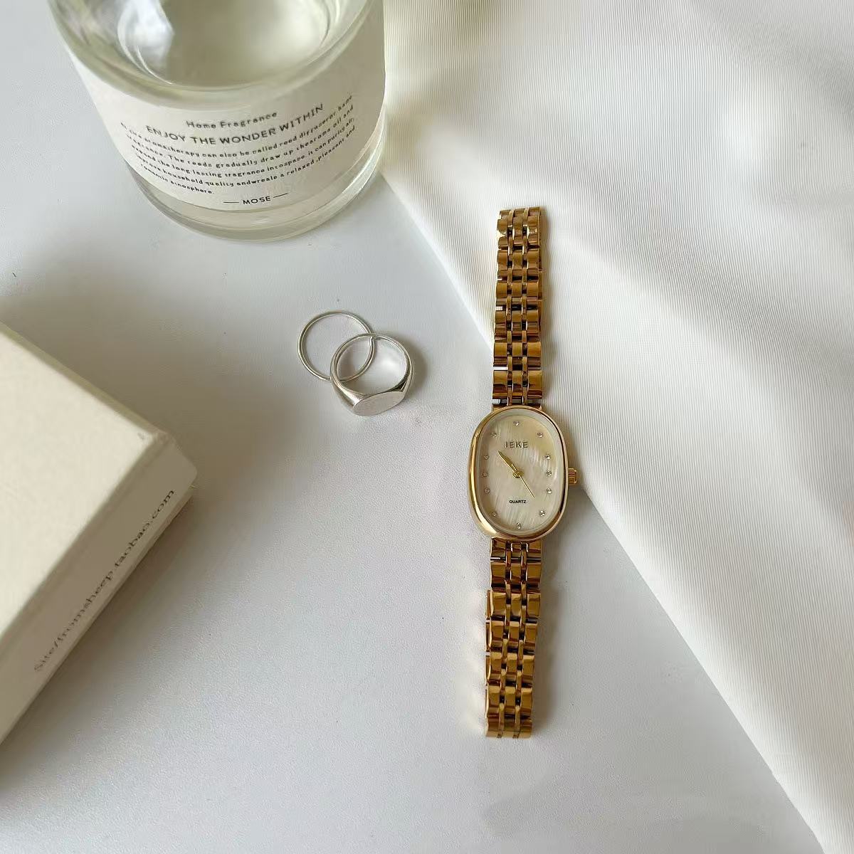 Ice Blue Fritillary Silver Quartz Watch For Women - Image 6