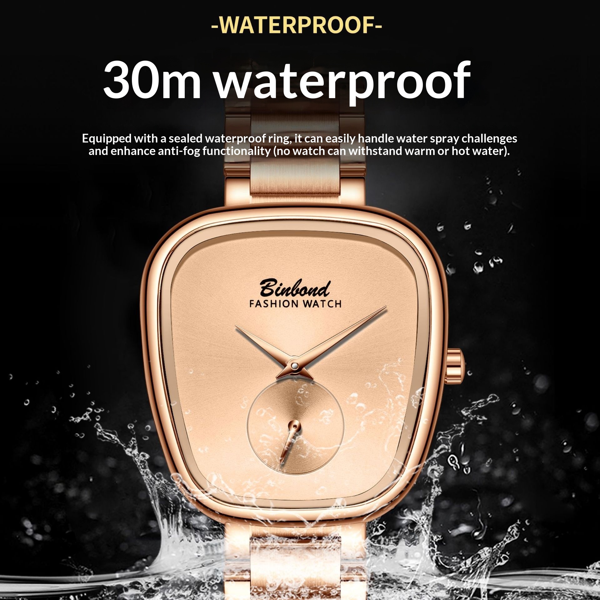 Women's Waterproof Stainless Steel Quartz Watch - Image 4