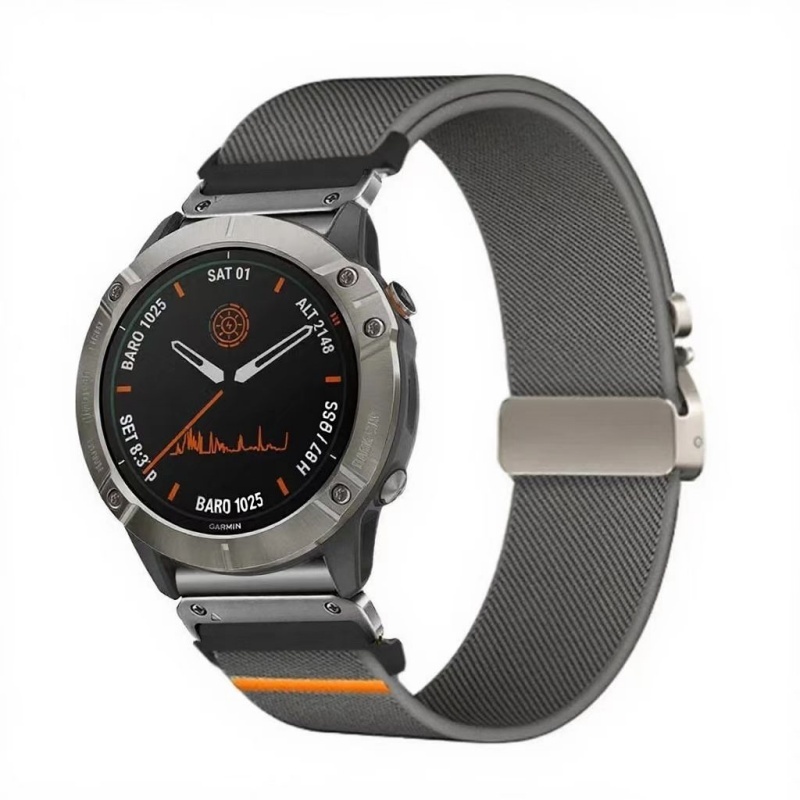 Elastic String Fabric Woven Men Watch Strap - Image 5