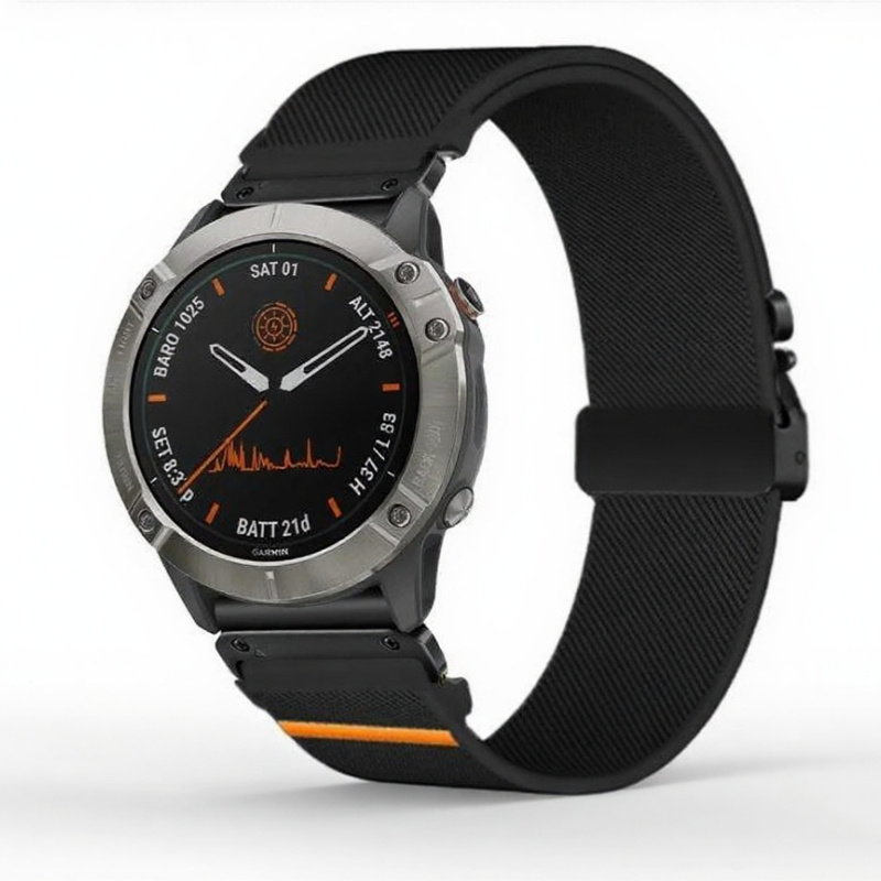 Elastic String Fabric Woven Men Watch Strap - Image 9