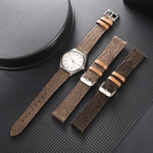 Tweed Vintage Leather Watch Belt