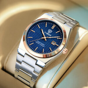 Men's Watch Quartz Simple Fashion Wrist Watch Steel Belt Waterproof Calendar Genuine Goods