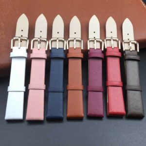 Plain Strap Waterproof Leather Watch Strap Watch Strap Accessories Pin Buckle Strap