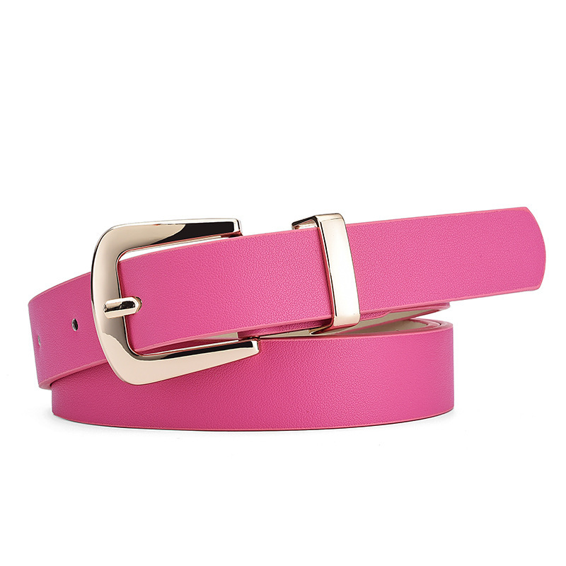 Simple Lady Candy Color Elegant Decoration Belt Gold Buckle Fashion All-match Student - Image 5