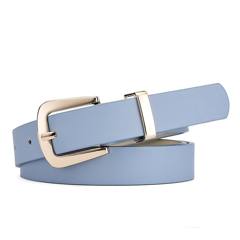 Simple Lady Candy Color Elegant Decoration Belt Gold Buckle Fashion All-match Student - Image 10