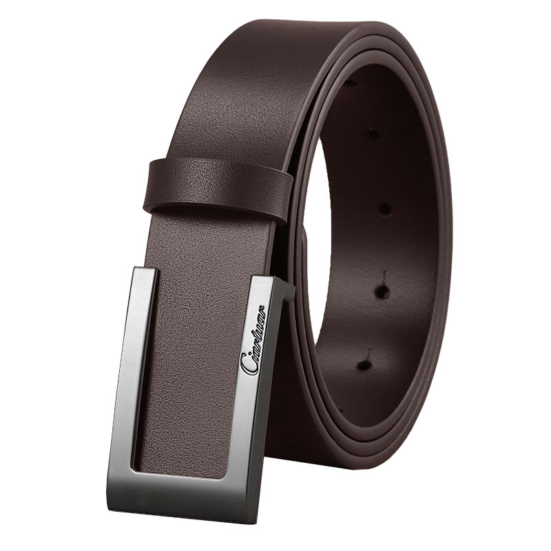Fashion First Layer Cowhide Men's Casual Belt - Image 2