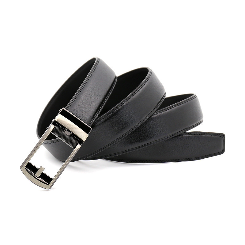 Men's Cowhide Belt Belt Pant Belt - Image 3