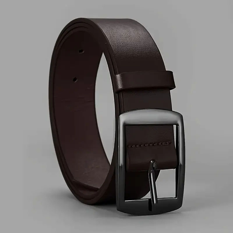 Men's Pin Buckle PU Microfiber Eyelet Belt Fashion Casual Belt - Image 7