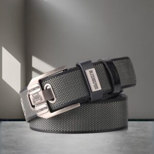 Men's Double-sided Canvas Outdoor Casual Belt With Alloy Pin Buckle