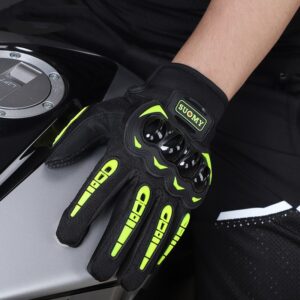 Men's Full Finger Case Drop-resistant Touch Screen Breathable Motorbike Gloves