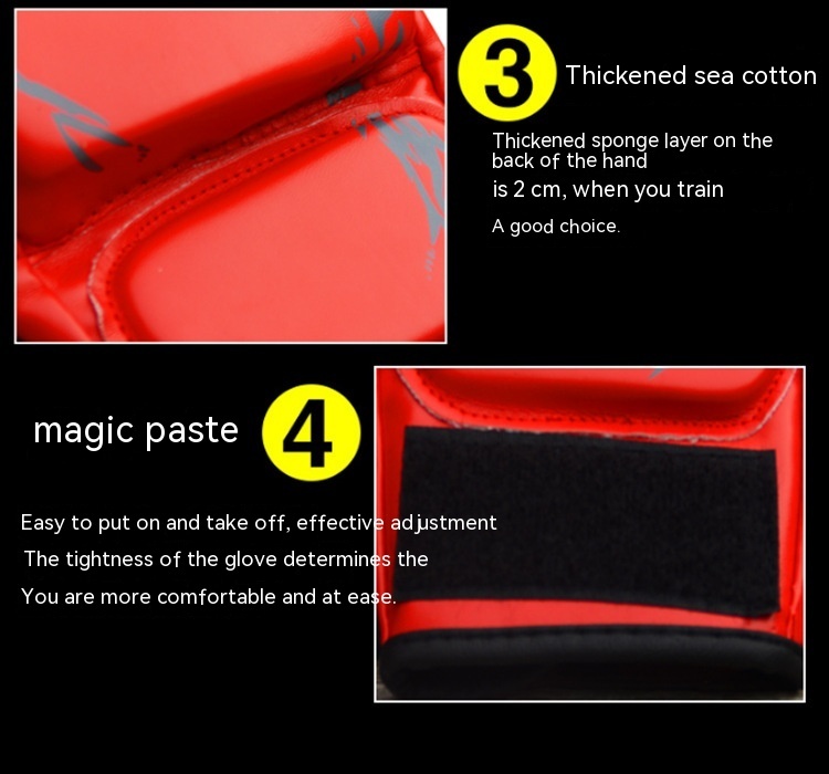 Half Finger Sanda Training With Boxing Gloves - Image 6