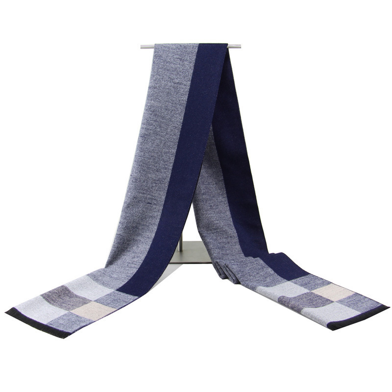 Men's Fashion Casual Knitted Jacquard Warm Scarf - Image 2