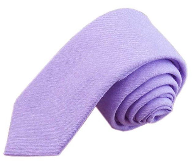 6cm Solid Color Cotton And Linen Men's Casual Narrow Tie - Image 6