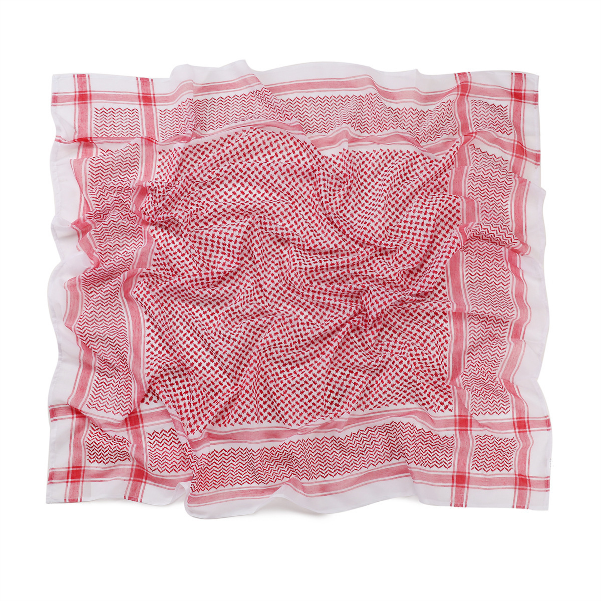 Men's Scarf Jacquard Wave Pattern Large Size Square Scarf - Image 2