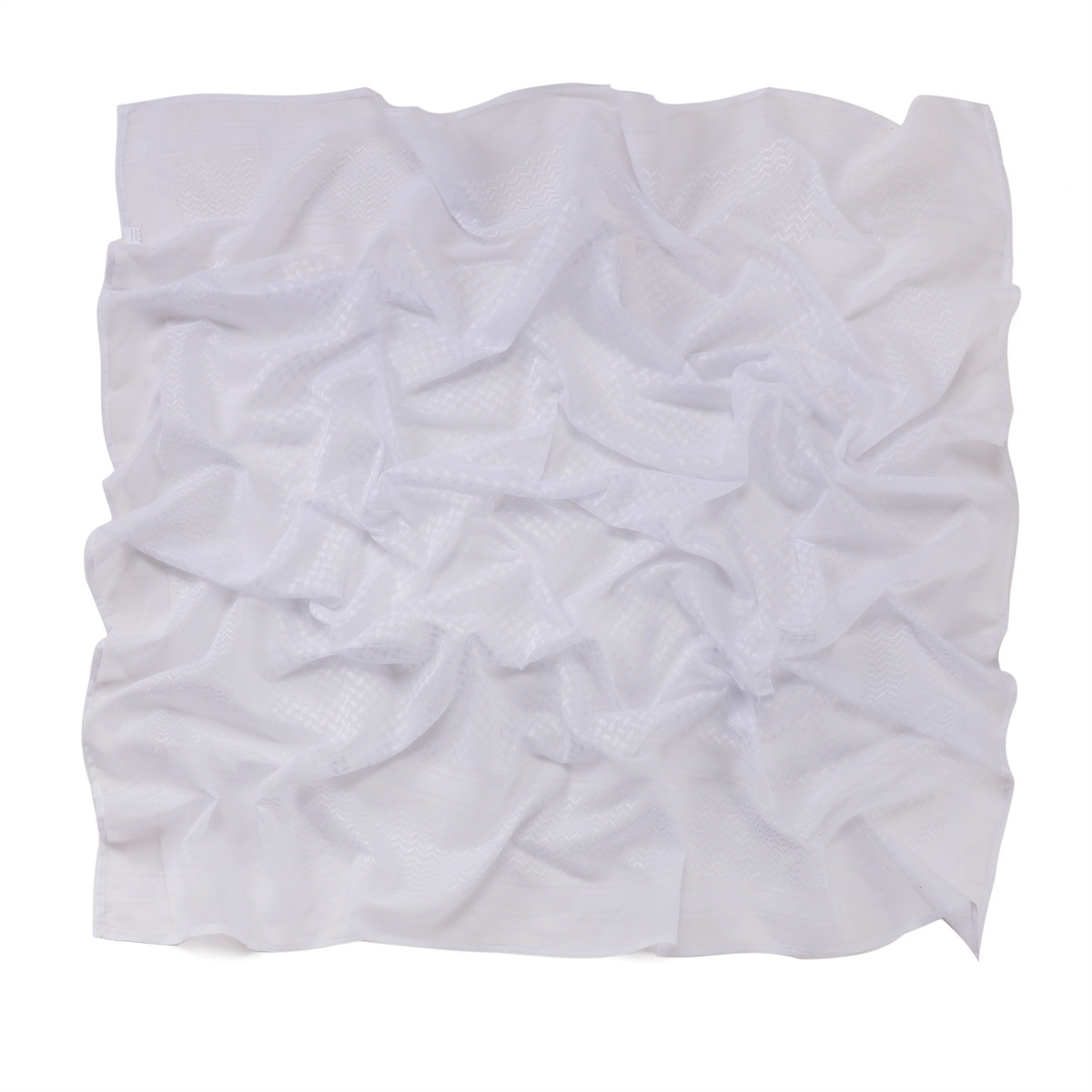 Men's Scarf Jacquard Wave Pattern Large Size Square Scarf - Image 4