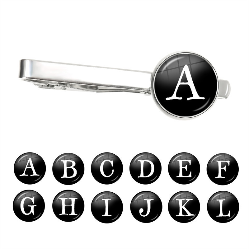 Letter Tie Clip Decoration With French Shirt - Image 2