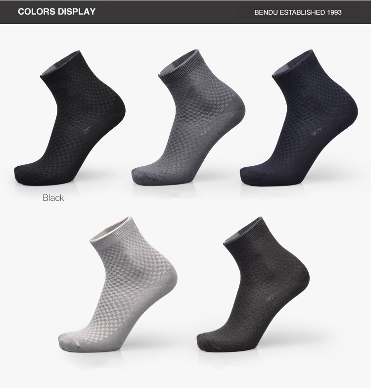 Bamboo Fiber Anti Odor Socks Middle Tube - Image 7