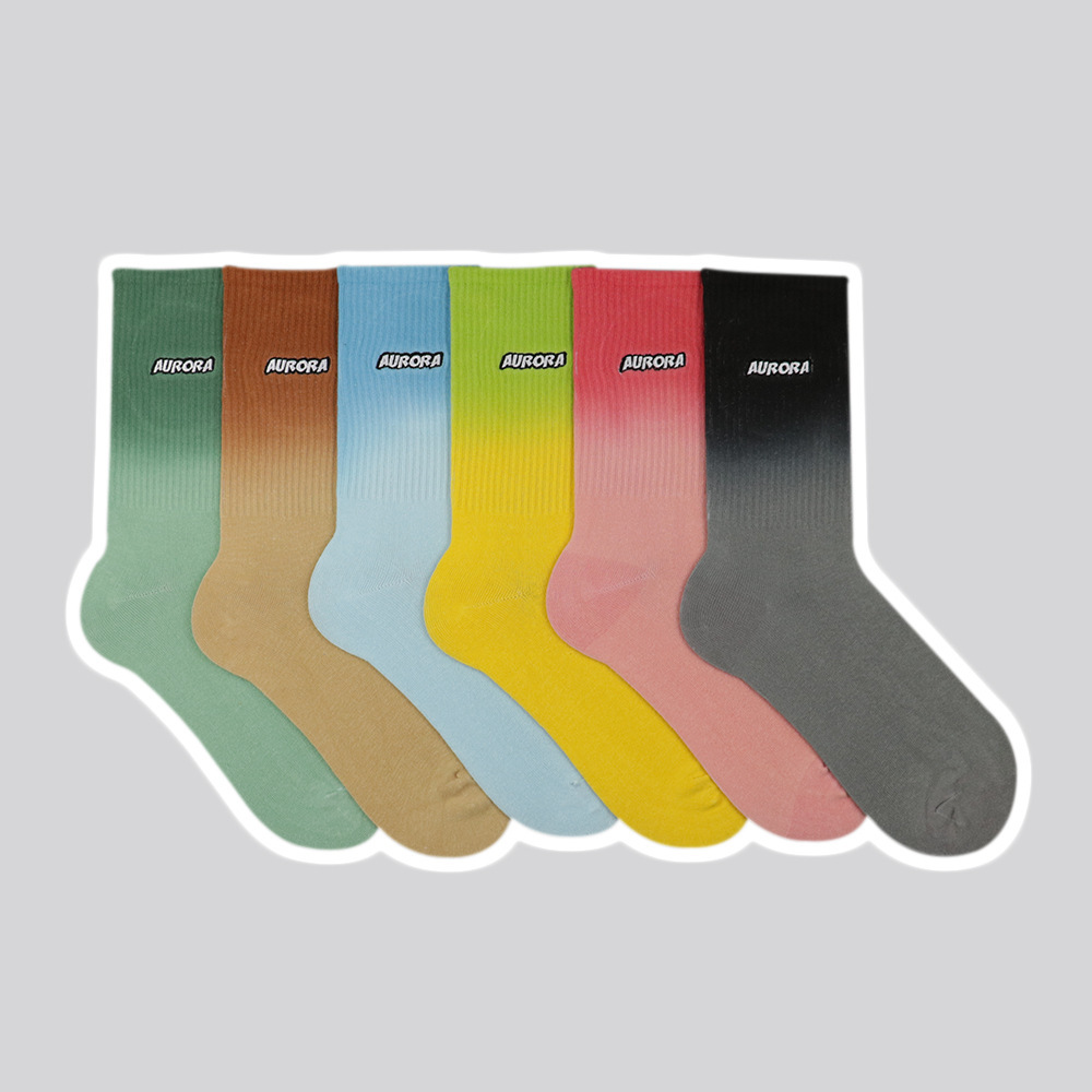 Men & Women Trendy Sports Hanging Dyed Tube Socks Cotton Men And Women - Image 3