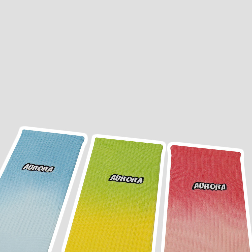 Men & Women Trendy Sports Hanging Dyed Tube Socks Cotton Men And Women - Image 4