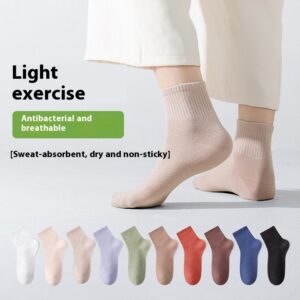 All-in-one Machine Weaving Spring And Summer Antibacterial Breathable Cotton Men's Socks