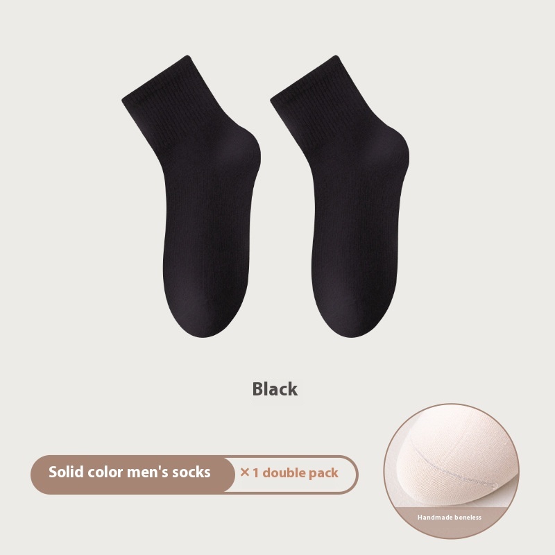 All-in-one Machine Weaving Spring And Summer Antibacterial Breathable Cotton Men's Socks - Image 6