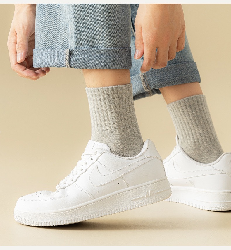 Middle Tube Pure Cotton Breathable Sweat Absorbing Schnauzer Embroidered Cute Cartoon Socks - Image 7