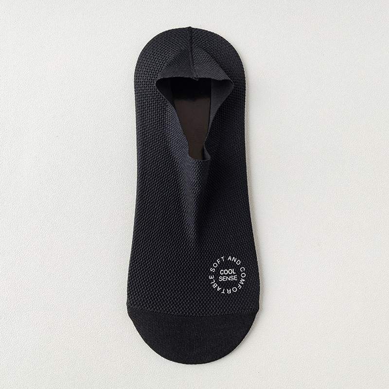 Men's Mesh Breathable Pure Cotton Invisible Socks - Image 4