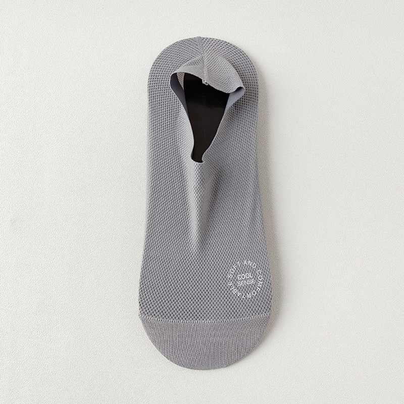 Men's Mesh Breathable Pure Cotton Invisible Socks - Image 9