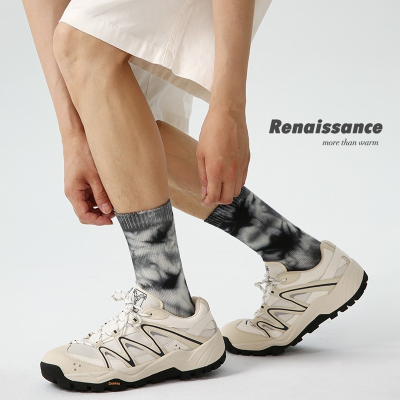 Renaissance Original Tube Socks Simple Letters Men - Image 3