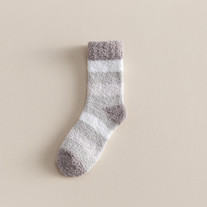 Autumn And Winter Thickened Fleece-lined Tube Socks Men's Knee High Socks Towel Room Socks Adult - Image 5