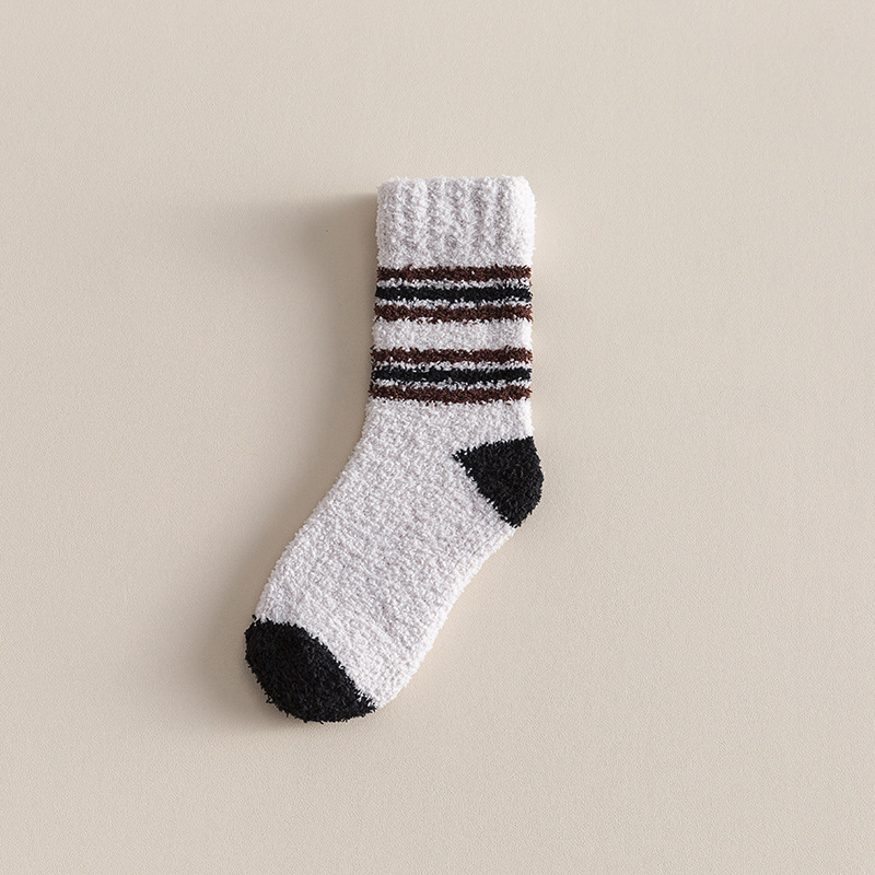 Autumn And Winter Thickened Fleece-lined Tube Socks Men's Knee High Socks Towel Room Socks Adult - Image 6