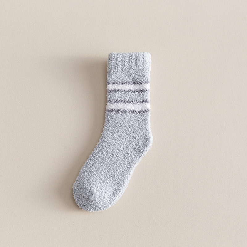 Autumn And Winter Thickened Fleece-lined Tube Socks Men's Knee High Socks Towel Room Socks Adult - Image 7