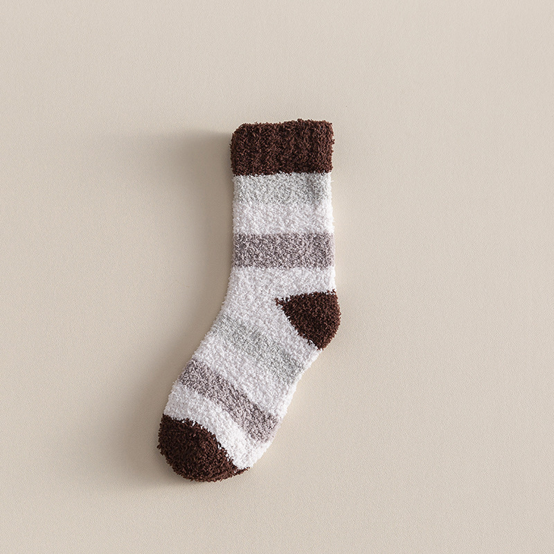 Autumn And Winter Thickened Fleece-lined Tube Socks Men's Knee High Socks Towel Room Socks Adult - Image 8