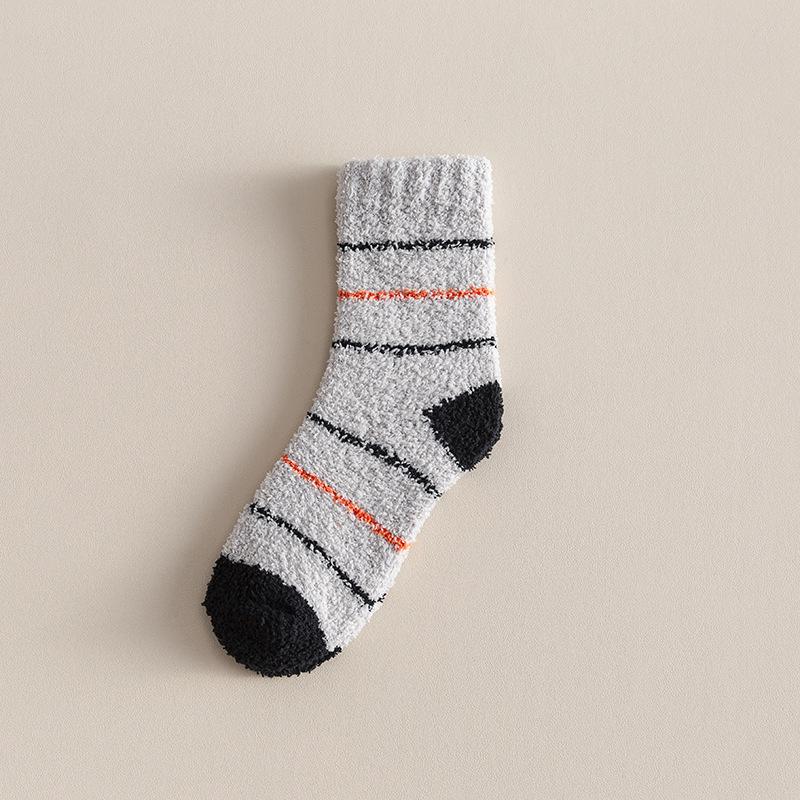 Autumn And Winter Thickened Fleece-lined Tube Socks Men's Knee High Socks Towel Room Socks Adult - Image 9