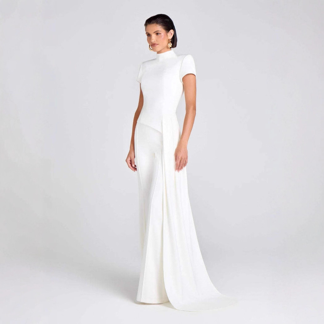 Draped Pants Sculpture Elegant Blouse And Pants Simple Female - Image 4