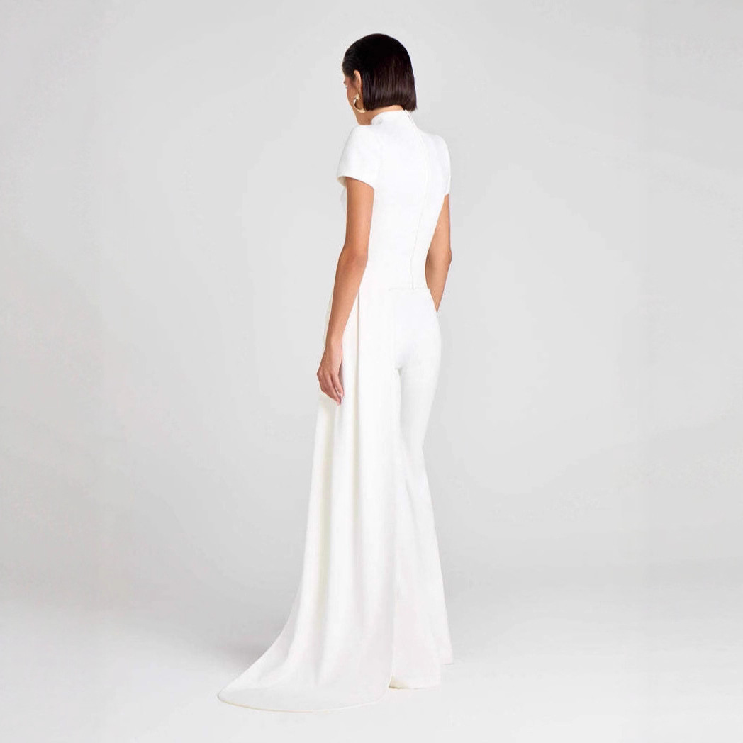 Draped Pants Sculpture Elegant Blouse And Pants Simple Female - Image 5