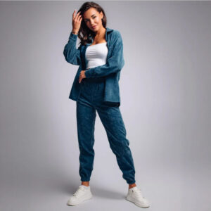 Shirt Casual Loose Corduroy Suit For Women