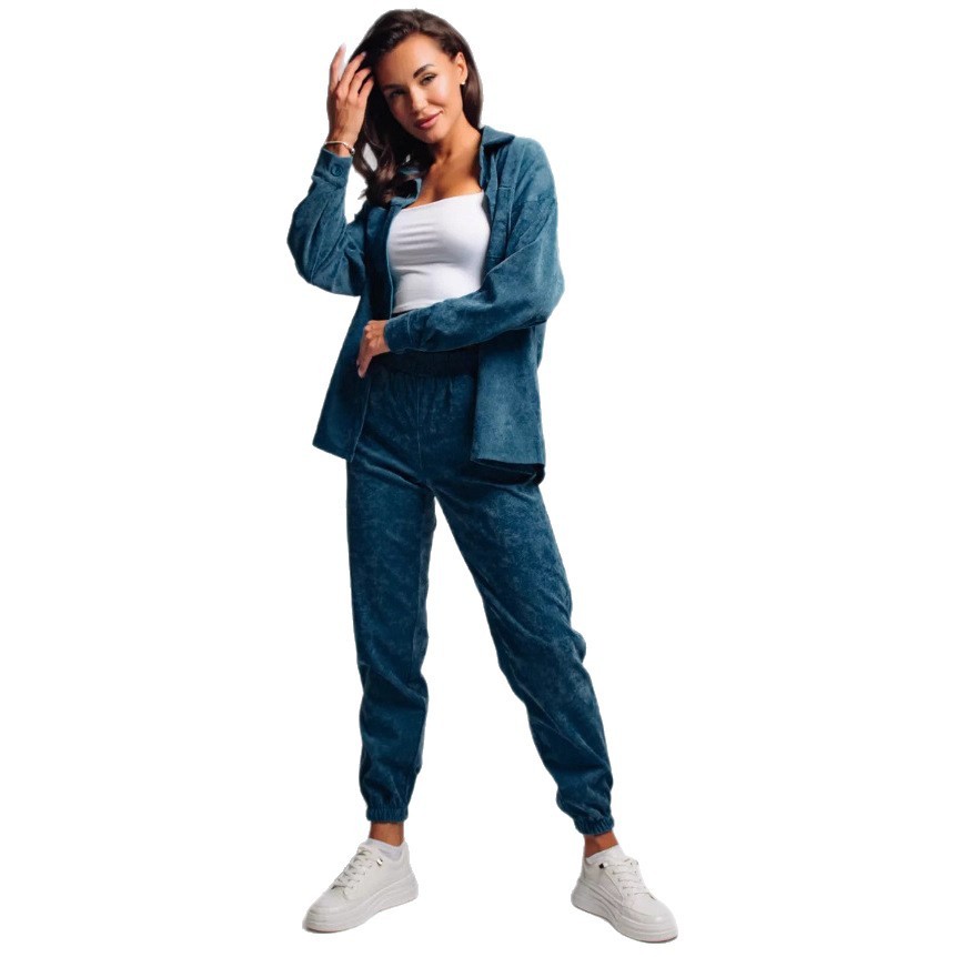 Shirt Casual Loose Corduroy Suit For Women - Image 5