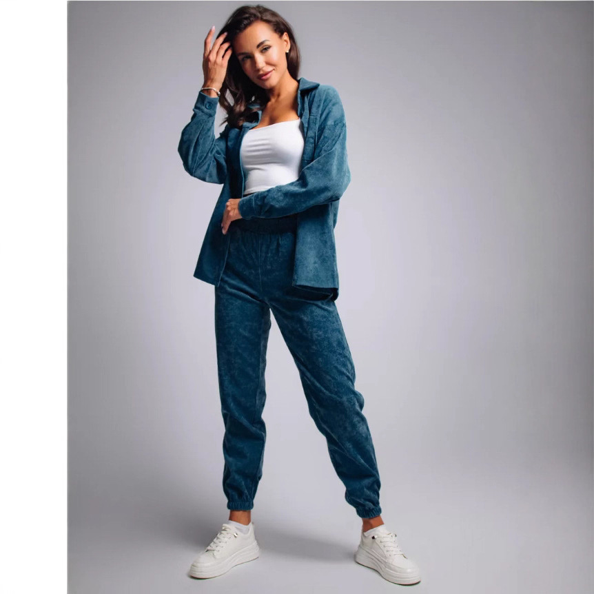 Shirt Casual Loose Corduroy Suit For Women - Image 6