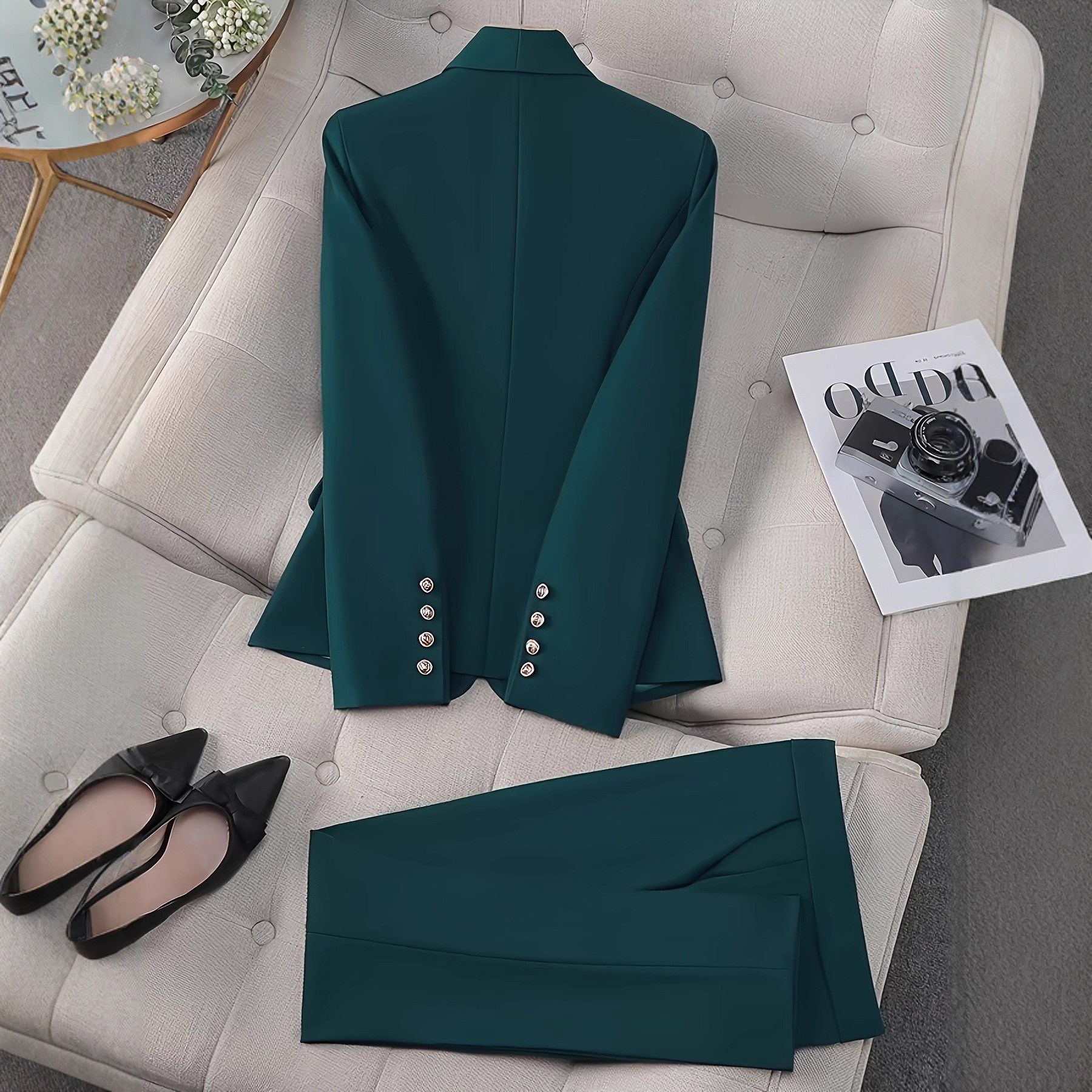 Graceful And Fashionable Classic Style Suit Pants Suit - Image 3